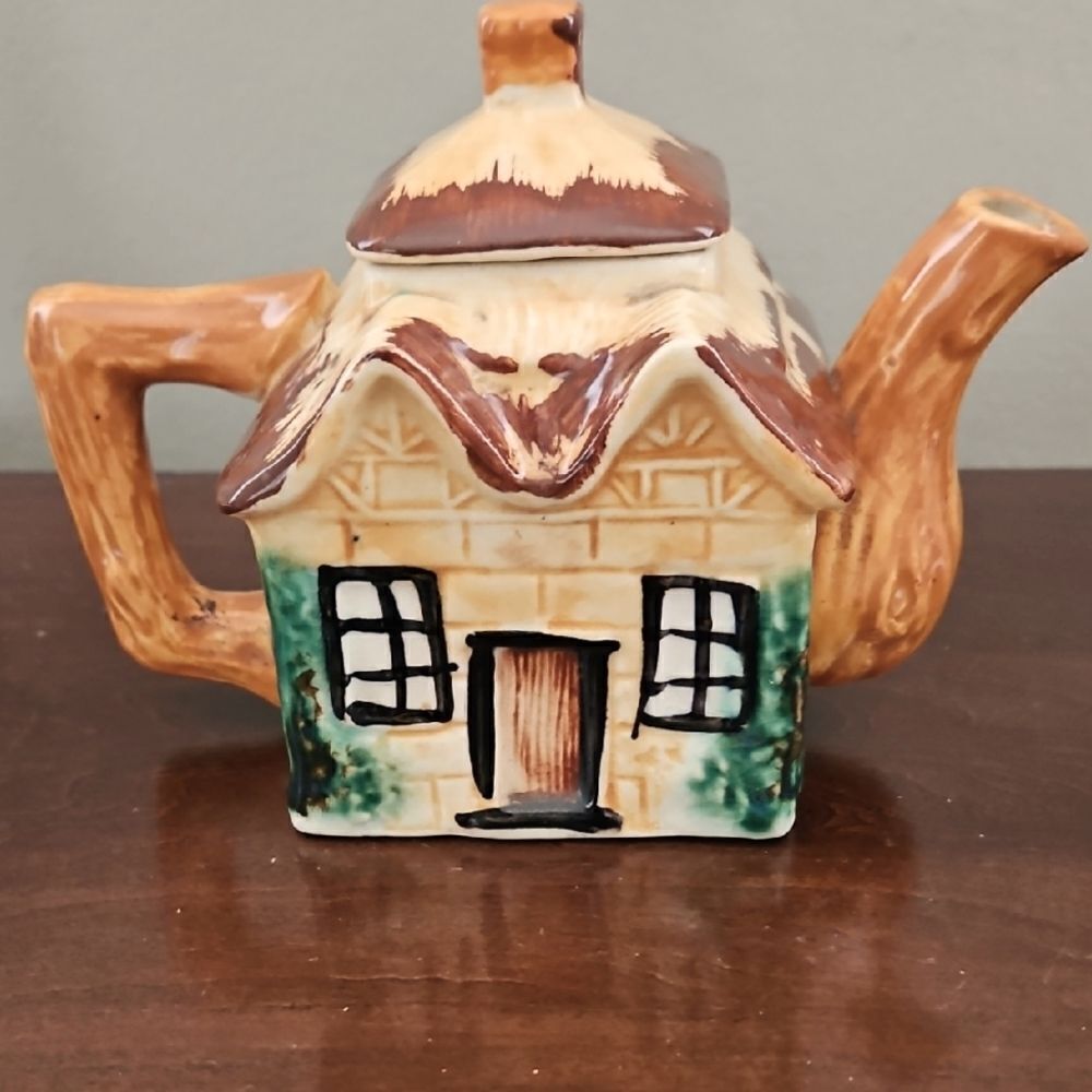Vintage Handpainted Ceramic Teapot
